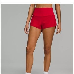 Lululemon high-rise speed up shorts